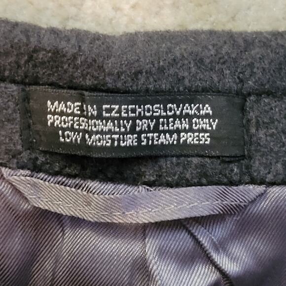 Cross & Winsor Wool Cashmere Blend Overcoat Long Trench Men's 44R Gray - Picture 6 of 10